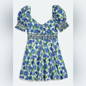 Alice + Olivia Blue and Green Floral Dress